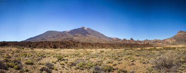 Teide Ulusal Parkı 'nın güzel manzarası, Tenerife, Kanarya Adası, İspanya