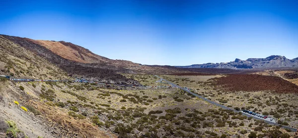 Belo Panorama Paisagístico Parque Nacional Teide Tenerife Ilha Canária Espanha — Fotografia de Stock