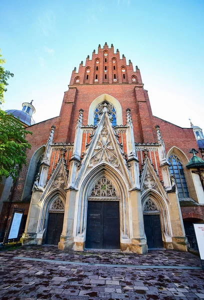 Krakow Pologne Mai 2019 Église Catholique Dans Quartier Vieille Ville — Photo