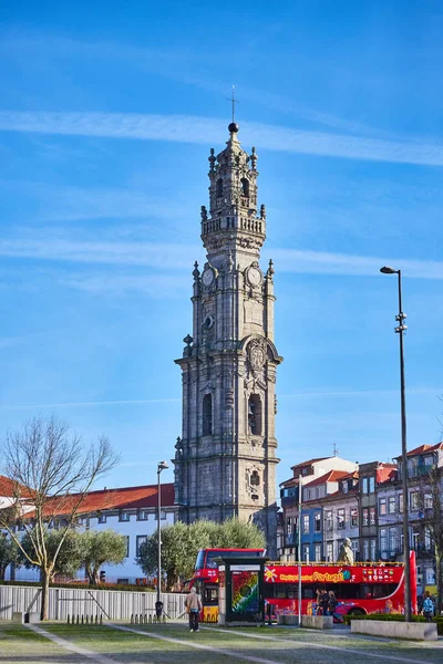 Diciembre 2018 Porto Portugal Torre Los Clérigos Torre Dos Clérigos — Foto de Stock