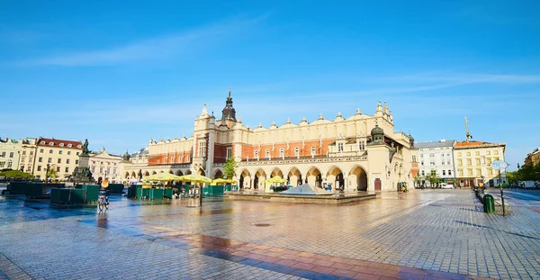 Krakow Poland May 2019 Cityscape View Market Square Cloth Hall — Stock Photo, Image