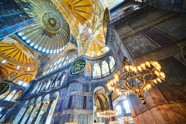 Istanbul Turecko Října 2019 Interiér Muzea Ayasofya Hagia Sophia Parku — Stock fotografie