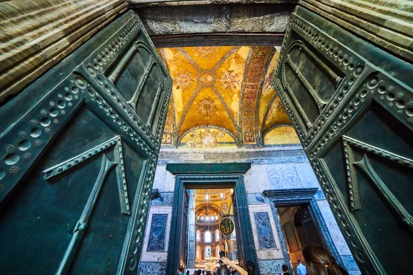 Istanbul Turquía Octubre 2019 Interior Del Museo Ayasofya Santa Sofía —  Fotos de Stock