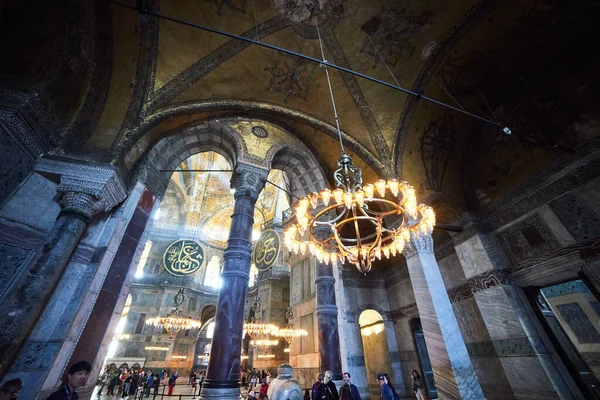 Κωνσταντινούπολη Τουρκία Οκτωβρίου 2019 Εσωτερικό Μουσείου Αγιασόφια Αγία Σοφία Στο — Φωτογραφία Αρχείου
