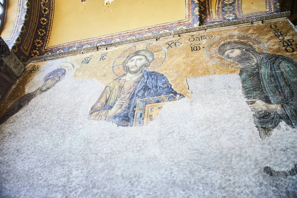 Istanbul Turquia Outubro 2019 Interior Museu Ayasofya Hagia Sophia Parque — Fotografia de Stock