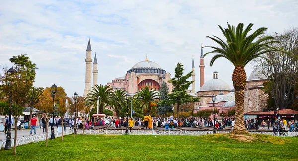 Κωνσταντινούπολη Τουρκία Οκτωβρίου 2019 Μουσείο Αγιασόφια Αγία Σοφία Στο Πάρκο — Φωτογραφία Αρχείου