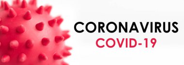 Beyaz arkaplanda CORONAVIRUS yazılıydı. Dünya Sağlık Örgütü WHO Coronavirus için yeni bir resmi isim koydu 