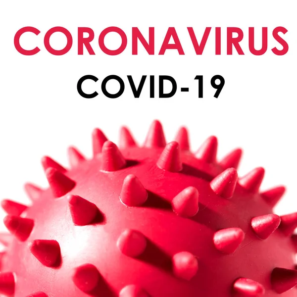 Επιγραφή Coronavirus Λευκό Φόντο Παγκόσμια Οργάνωση Υγείας Που Εισήγαγε Νέα — Φωτογραφία Αρχείου