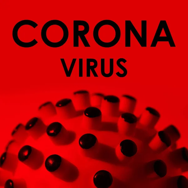 Inscrição Coronavirus Fundo Vermelho Organização Mundial Saúde Oms Introduziu Novo — Fotografia de Stock