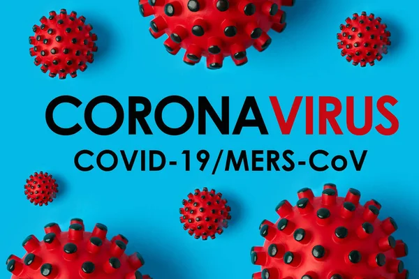 Inscription Coronavirus Blue Background World Health Organization Who Introduced New — Stock Photo, Image