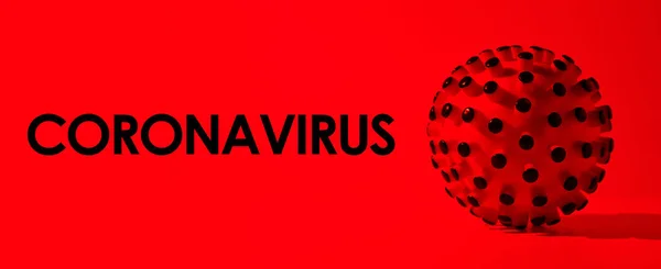 Inscrição Coronavirus Fundo Vermelho Organização Mundial Saúde Oms Introduziu Novo — Fotografia de Stock