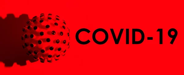 Inschrift Covid Auf Rotem Hintergrund Weltgesundheitsorganisation Who Führt Neuen Offiziellen — Stockfoto