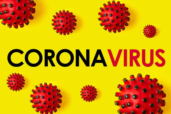 Inscrição Coronavirus Fundo Amarelo Organização Mundial Saúde Oms Introduziu Novo — Fotografia de Stock