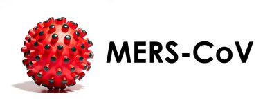 Beyaz arka planda MERS-CoV yazılıydı. Dünya Sağlık Örgütü WHO, Çin virüsü 202 için yeni bir resmi isim tanıttı