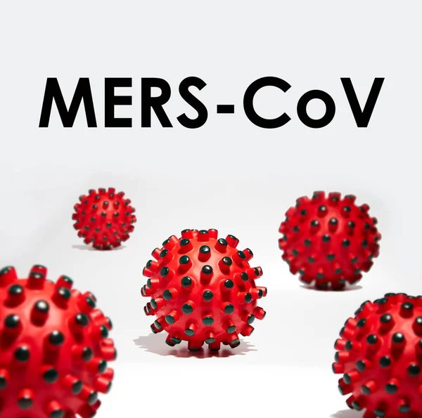 Beyaz arka planda MERS-CoV yazılıydı. Dünya Sağlık Örgütü WHO, Çin virüsü 202 için yeni bir resmi isim tanıttı