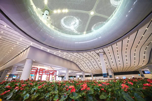 Istanbul Turquie Octobre 2019 Vue Intérieure Nouvel Aéroport International Principal — Photo