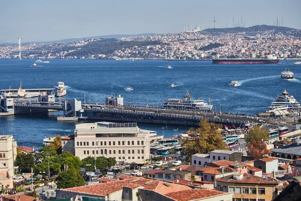 Istanbul Türkei Oktober 2019 Galata Brücke Und Eminonu Sind Die — Stockfoto