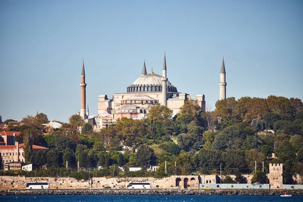 Eminonu Stanbul Türkiye Deki Sultan Ahmet Parkındaki Ayasofya Müzesi Ayasofya — Stok fotoğraf