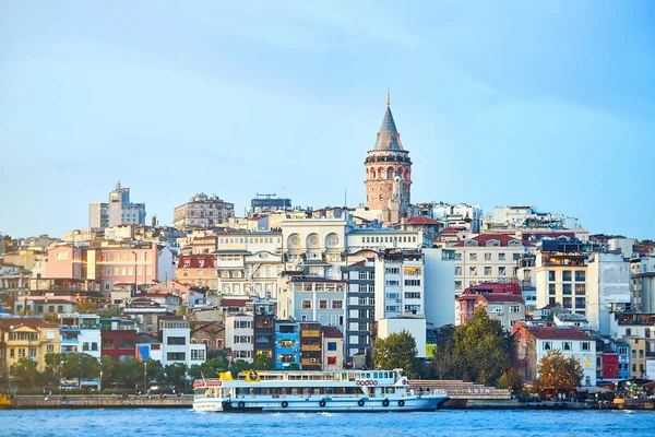 Istanbul Cityscape Turkey Galata Kulesi Tower Ancient Turkish Famous Landmark — Stock Photo, Image