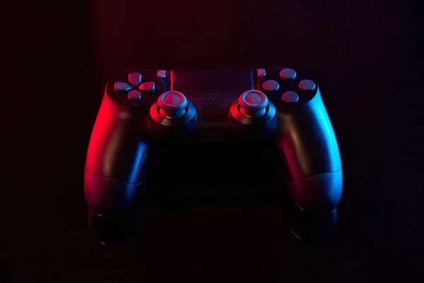 Controler Joc Joystick Joc Video Sau Gamepad Masă Închidere Studio — Fotografie, imagine de stoc