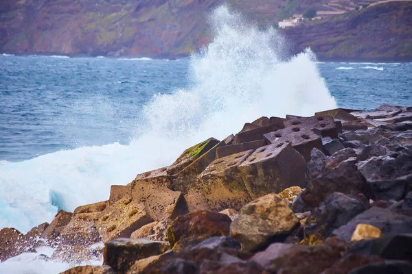 Tenerife Islas Canarias España Vista Hermosa Costa Atlántica Con Rocas —  Fotos de Stock