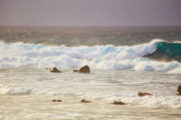 Tenerife Islas Canarias España Vista Hermosa Costa Atlántica Con Rocas — Foto de Stock