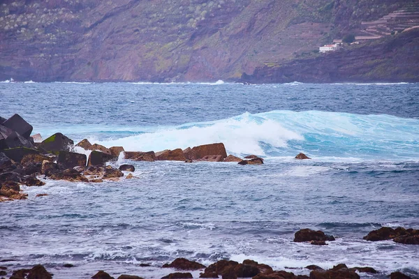 Tenerife Islas Canarias España Vista Hermosa Costa Atlántica Con Rocas — Foto de Stock