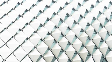 soyut dikdörtgen kare katlanmış desen beyaz degrade