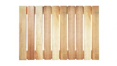 Üstten Görünüm içinde beyaz arka plan üzerinde ahşap palet