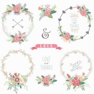 Çiçek çelenk öğeleri