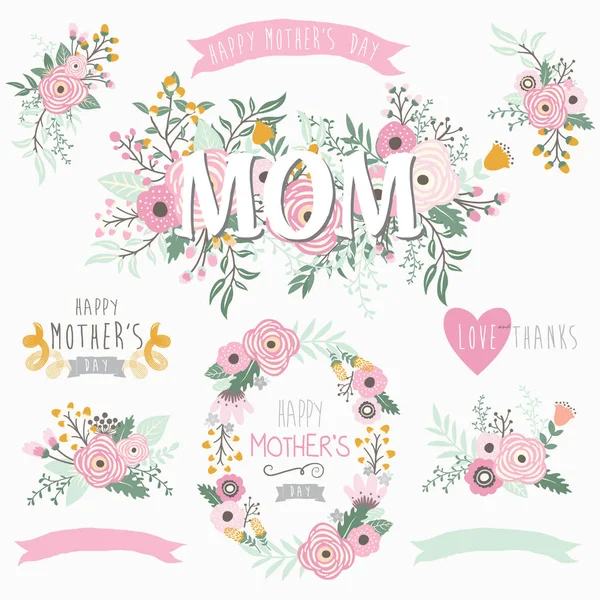 Lovely Mother's Day Element — Stock Vector