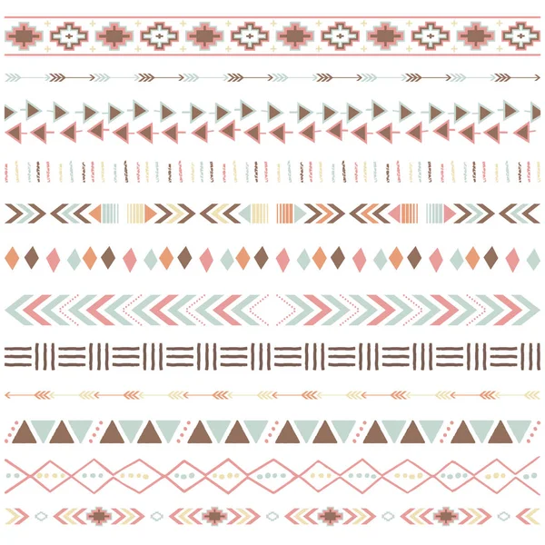 Tribal Ribbon Borders Collections — Stock Vector