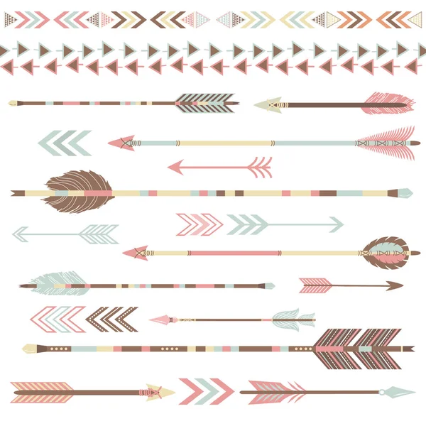 Tribal Arrow Collections — Stock Vector