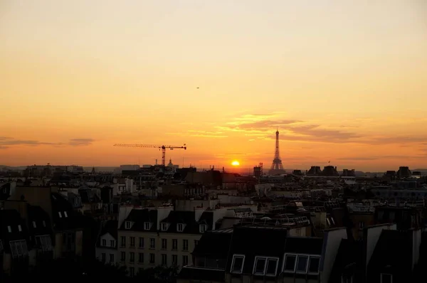 Puesta de sol en París — Foto de Stock