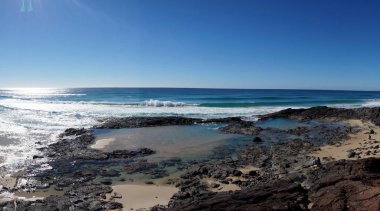 Fraser Island Champagne pools view clipart