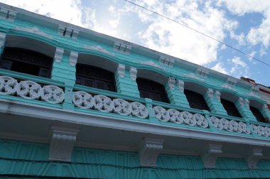 Santiago sokaklarında mimarisinde