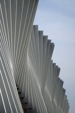 Ünlü İspanyol Santiago Calatrava mimar, onun arayışı için bilinen onun binaları ve yapıları, hareketi uygulamak için Mediopadana Tav istasyonu Reggio Emilia için tasarımcı 