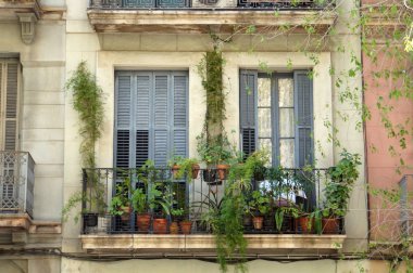 Barcelona'da yeşil balkon