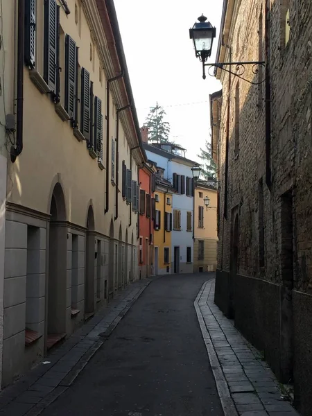 Fidenza, city street view — Stock Photo, Image