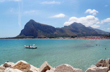 Mavi San Vito lo Capo gölgeler