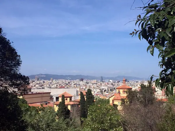 Barcelona Montjuic gördüm — Stok fotoğraf