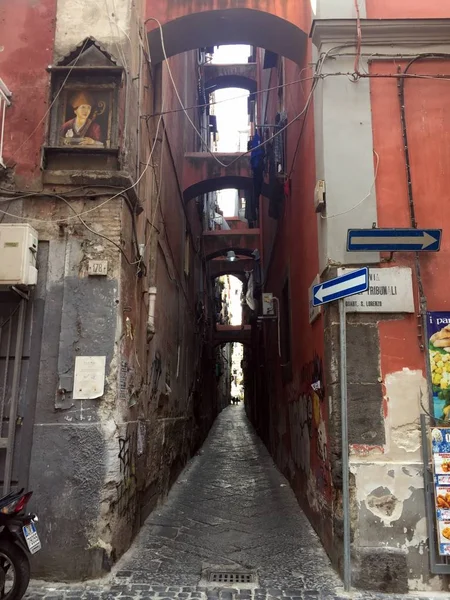 Nápoles vista rua — Fotografia de Stock