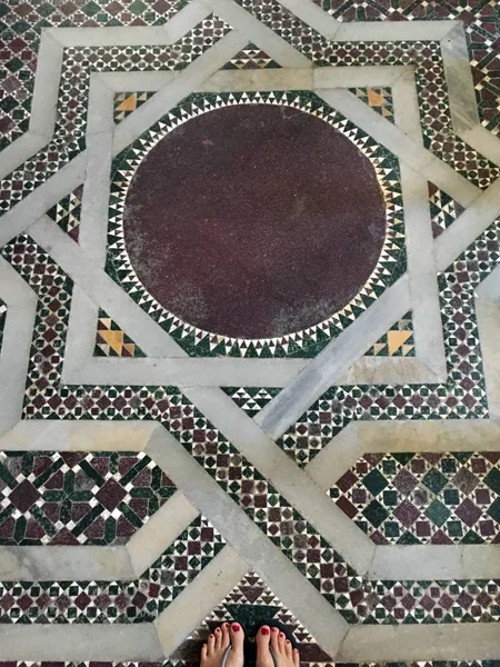 Byzantinischer Mosaikboden — Stockfoto