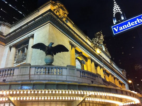 A Grand Central Station éjszakai megtekintése — Stock Fotó