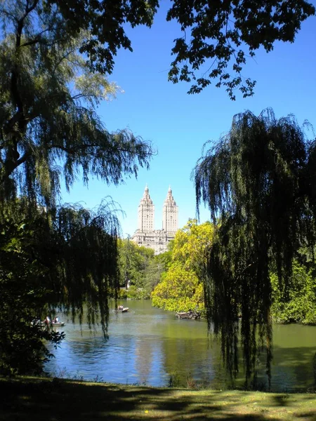 Central Park, vue sur le lac, NYC — Photo