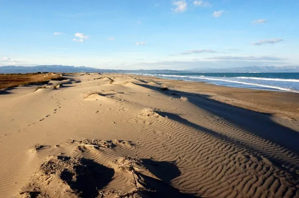 Песчаные дюны Дельтебра — стоковое фото