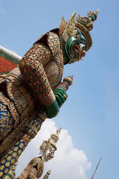 Koruyucu heykeller Bangkok Grand Palace — Stok fotoğraf
