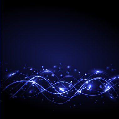 Mavi soyut dalga arkaplan çizimi.