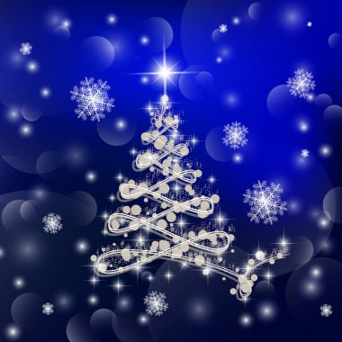 Noel ağacı illüstrasyon.