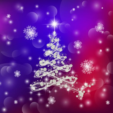 Noel ağacı illüstrasyon.